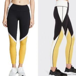 Splits59 Colorblock Black/Yellow Workout Leggings
